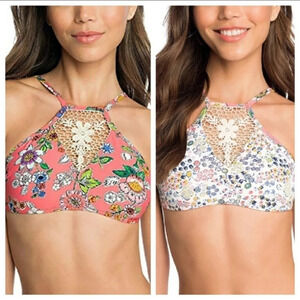 Vera Bradley Harper Reversible Swim Top M